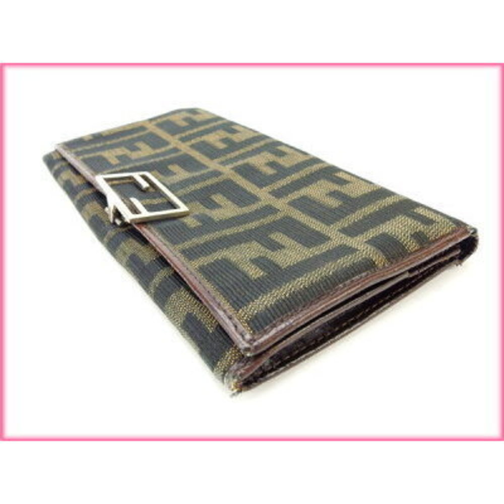 FENDI Zucca long Wallet brown black beige - Picture 3 of 6